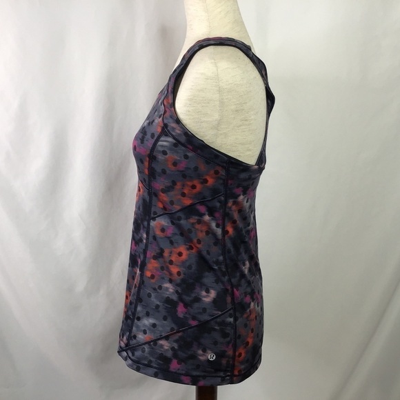 LULULEMON Tank Top Kanto Catch Me Windy Blooms Regal Plum Racerback 8 - Picture 7 of 14